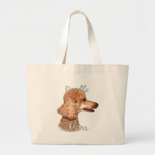 Bolso De Tela Gigante Poodle (albaricoque) Mamá 2