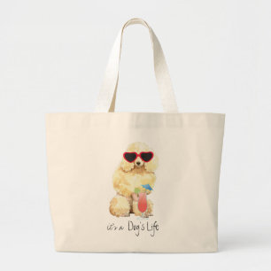 Bolso De Tela Gigante Poodle en miniatura de verano