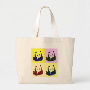 Bolso De Tela Gigante Pop Art Baby Pandas