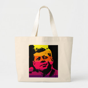 Bolso De Tela Gigante Pop Art Jack JFK John F. Kennedy