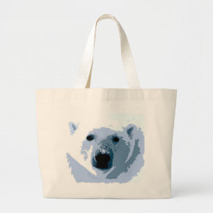 Bolso De Tela Gigante Pop Art Polar Bear