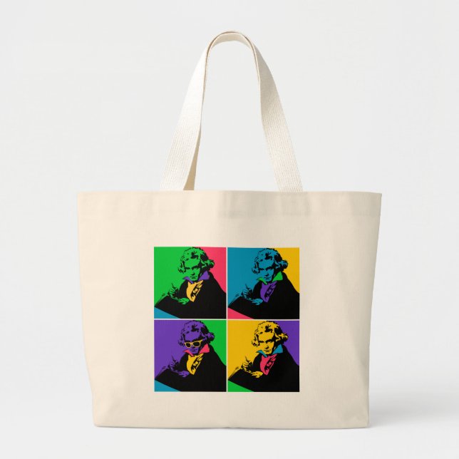 Bolso De Tela Gigante Pop Beethoven (Frente)