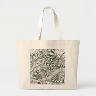 Bolso De Tela Gigante por el borde desigual