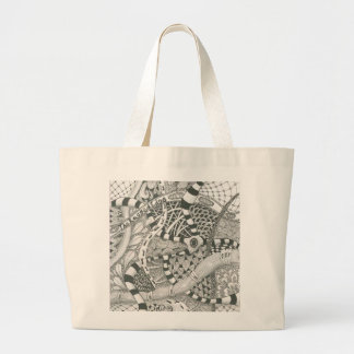 Bolso De Tela Gigante por el borde desigual