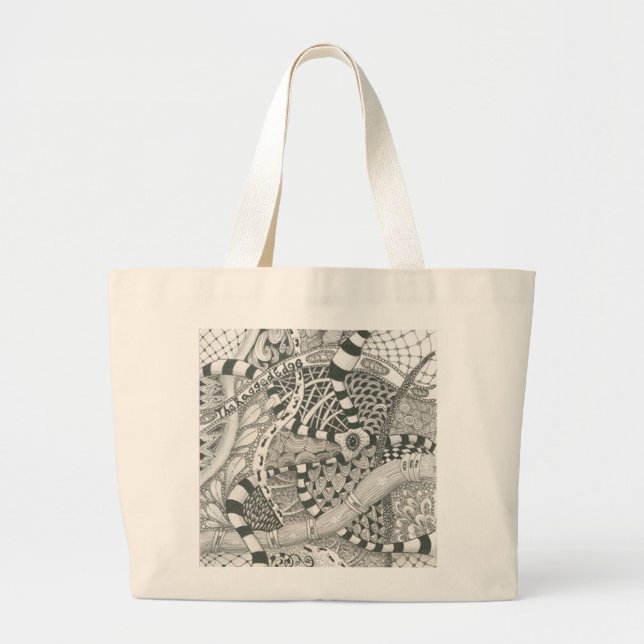 Bolso De Tela Gigante por el borde desigual (Frente)