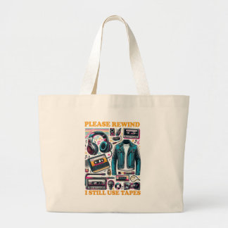 Bolso De Tela Gigante Por favor, rebobina - todavía uso cintas