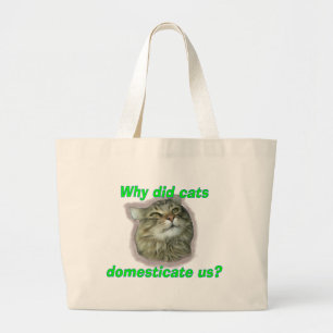 Bolso De Tela Gigante ¿Por qué los gatos nos domesticaron?