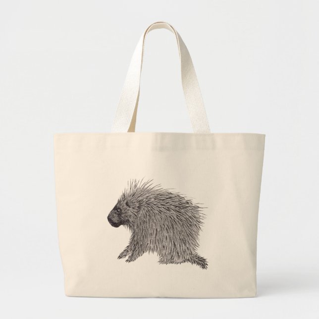 Bolso De Tela Gigante Porcupina (Frente)