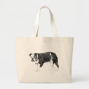 Bolso De Tela Gigante Porte Bulldog, Salidas Verdes