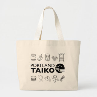 Bolso De Tela Gigante Portland Taiko Line Art Tote Bag