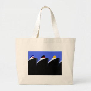 Bolso De Tela Gigante Poster Art Deco de los buques de crucero de época