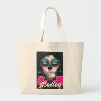Bolso De Tela Gigante Póster de vacaciones del día de muertos en México