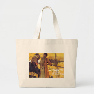 Bolso De Tela Gigante Poster de Viajes de Barcelona Vintage