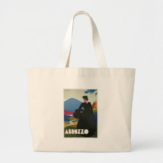 Bolso De Tela Gigante Poster del viaje del vintage de Abruzos, Italia
