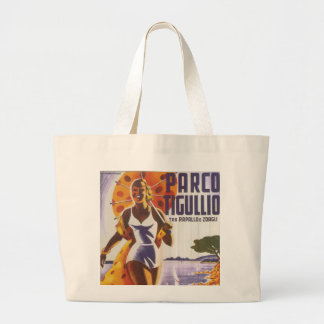 Bolso De Tela Gigante Poster italiano del viaje de Parco Tigullio