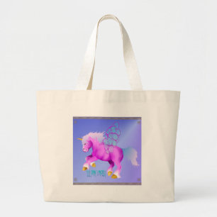 Bolso De Tela Gigante 'Poster rosado de Lil Unipeg