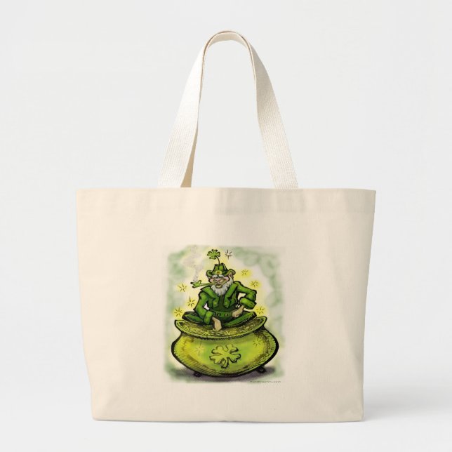 Bolso De Tela Gigante Pot O Gold (Frente)