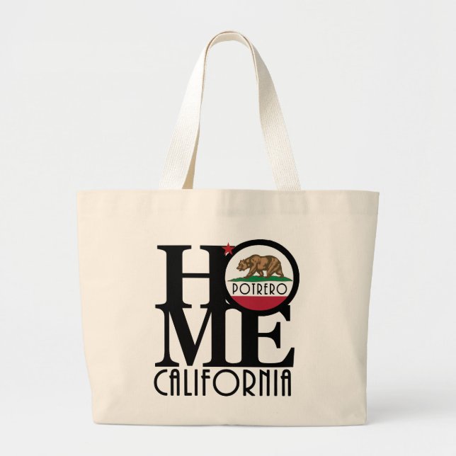 Bolso De Tela Gigante Potrero HOME (Frente)