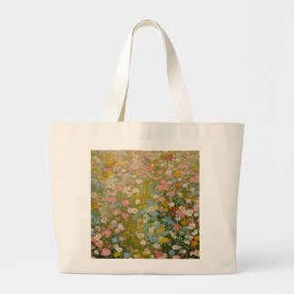 Bolso De Tela Gigante Prado de flores silvestres coloridas 2