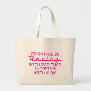Bolso De Tela Gigante Preferiría Estar Carreras Con Papá