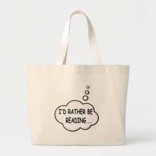 Bolso De Tela Gigante Prefiero Leer