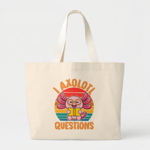 Bolso De Tela Gigante Preguntas de Ajolote