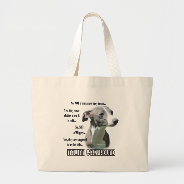 Bolso De Tela Gigante Preguntas frecuentes sobre Greyhound en Italia (Frente)