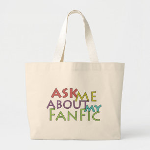 Bolso De Tela Gigante Pregúnteme acerca de mi Fanfic