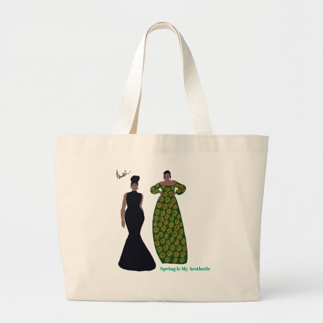 Bolso De Tela Gigante ¡Primavera en la moda! (Frente)