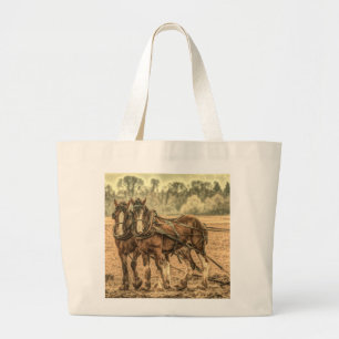 Bolso De Tela Gigante Primitiva granja de animales de granja de campo oc