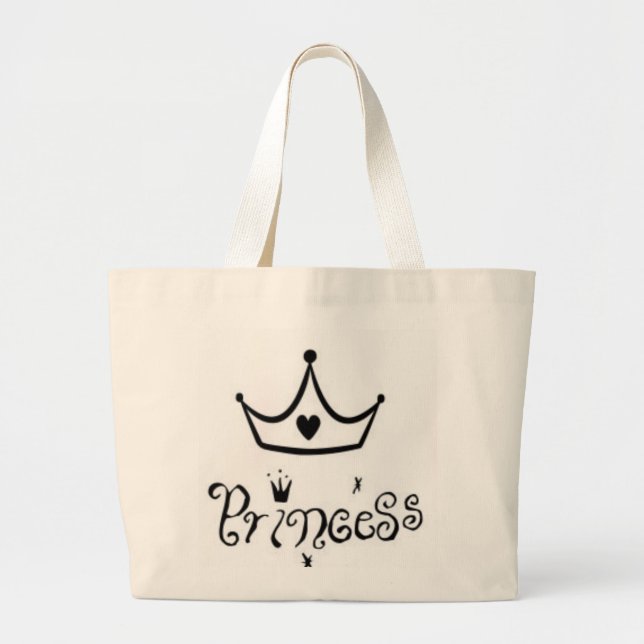 Bolso De Tela Gigante Princesa (Frente)