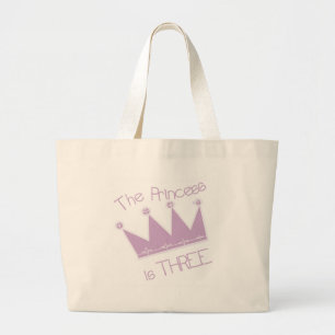 Bolso De Tela Gigante Princesa Corona camisetas y regalos de tercer cump