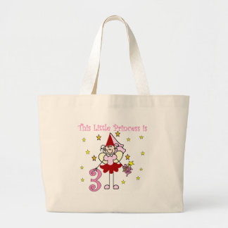 Bolso De Tela Gigante Princesa de hadas 3ro cumpleaños