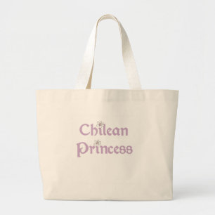 Bolso De Tela Gigante Princesa del chileno de las margaritas