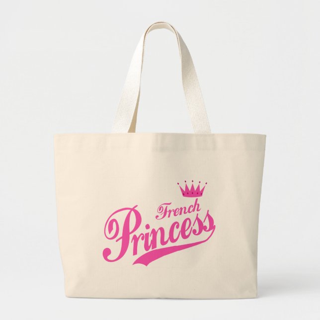 Bolso De Tela Gigante Princesa francesa (Frente)