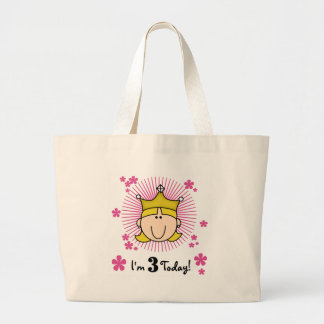 Bolso De Tela Gigante Princesa Rubia 3 camisetas de cumpleaños y regalos