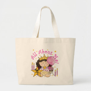 Bolso De Tela Gigante Princesa todo sobre mí camisetas de cumpleaños