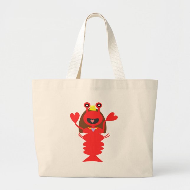 Bolso De Tela Gigante Princess Lobster (Frente)