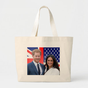 Bolso De Tela Gigante Príncipe Boda Harry y Meghan Markle