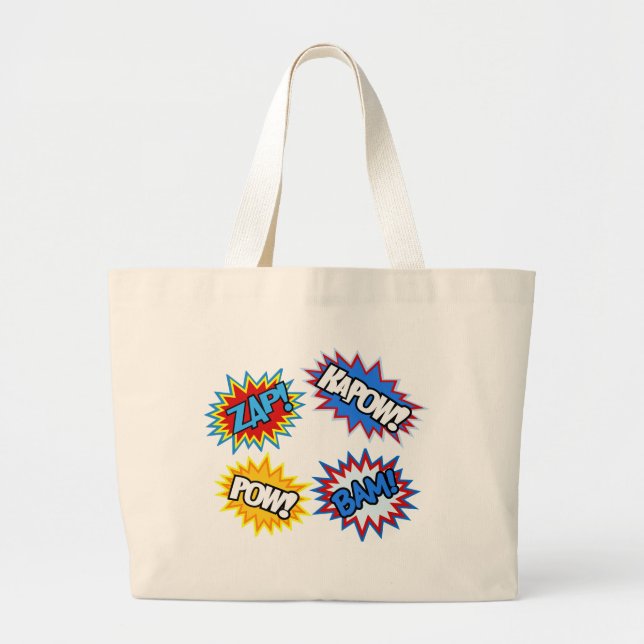 Bolso De Tela Gigante ¡Prisionero de guerra del cómic! Explosiones (Frente)