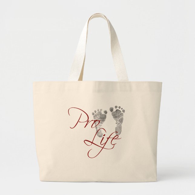 Bolso De Tela Gigante Pro Life (Frente)