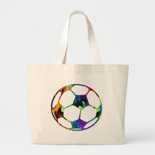 BOLSO DE TELA GIGANTE PRODUCTOS MULTICOLORES DEL BALÓN DE FÚTBOL