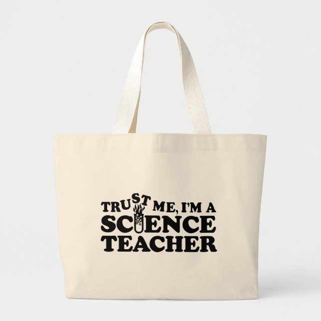 Bolso De Tela Gigante Profesor de Ciencias (Frente)