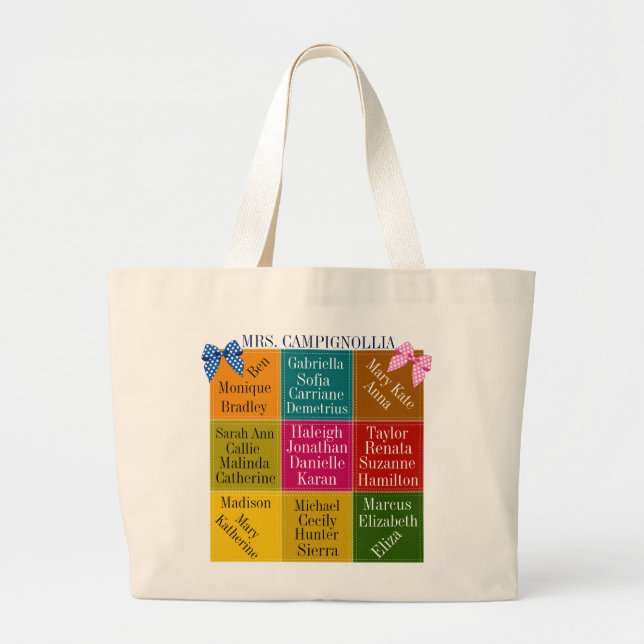 Bolso De Tela Gigante Profesor de clase Gracias Tote - SRF (Frente)