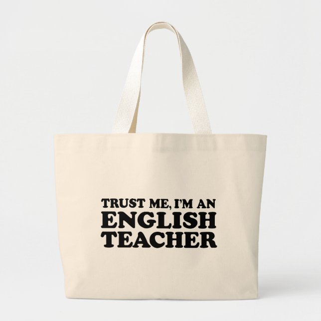 Bolso De Tela Gigante Profesor de inglés (Frente)