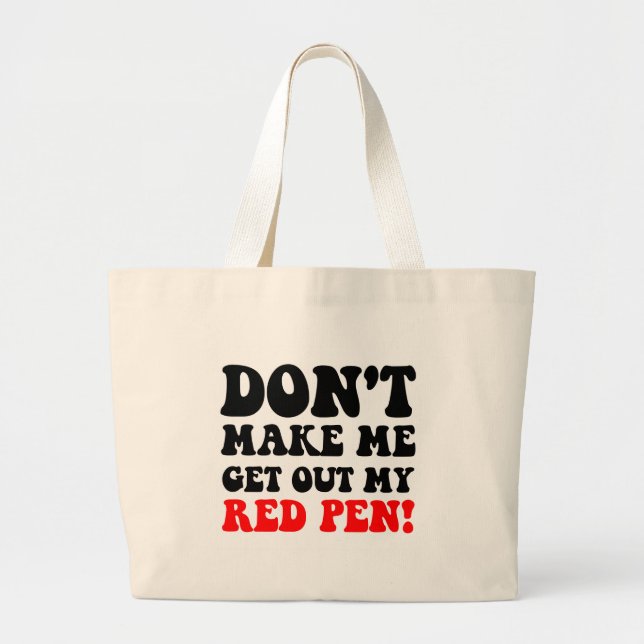 Bolso De Tela Gigante Profesor divertido (Frente)