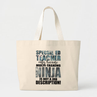 Bolso De Tela Gigante Profesor estupendo de Ninja de la educación