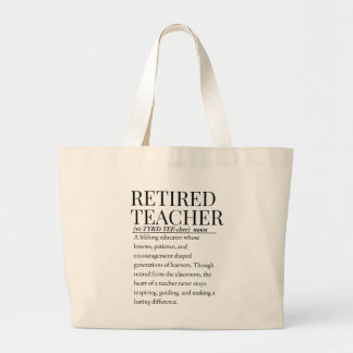 Bolso De Tela Gigante Profesor jubilado
