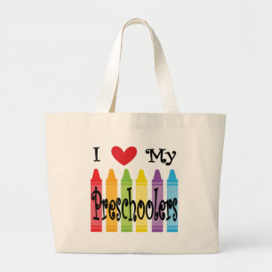 Bolso De Tela Gigante profesor preescolar