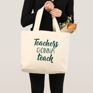 Bolso De Tela Gigante Profesores que van a enseñar